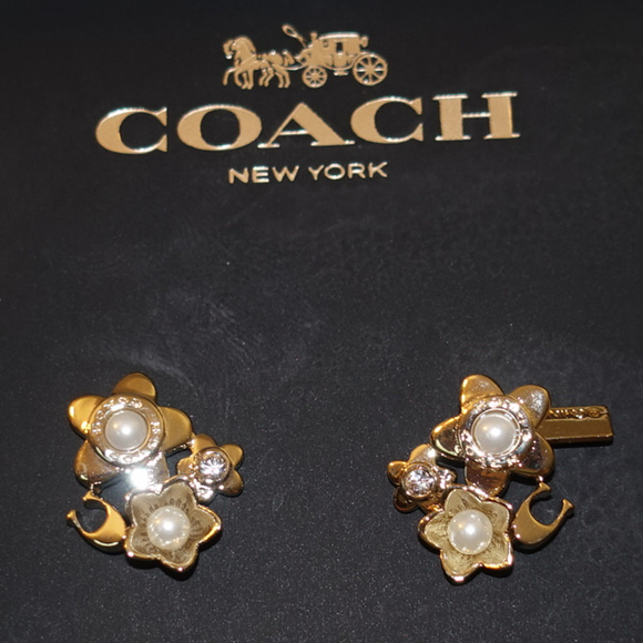 Coach Jewelry - Coach Blooming Flora Cluster Earrings🎉Host Pick🎉